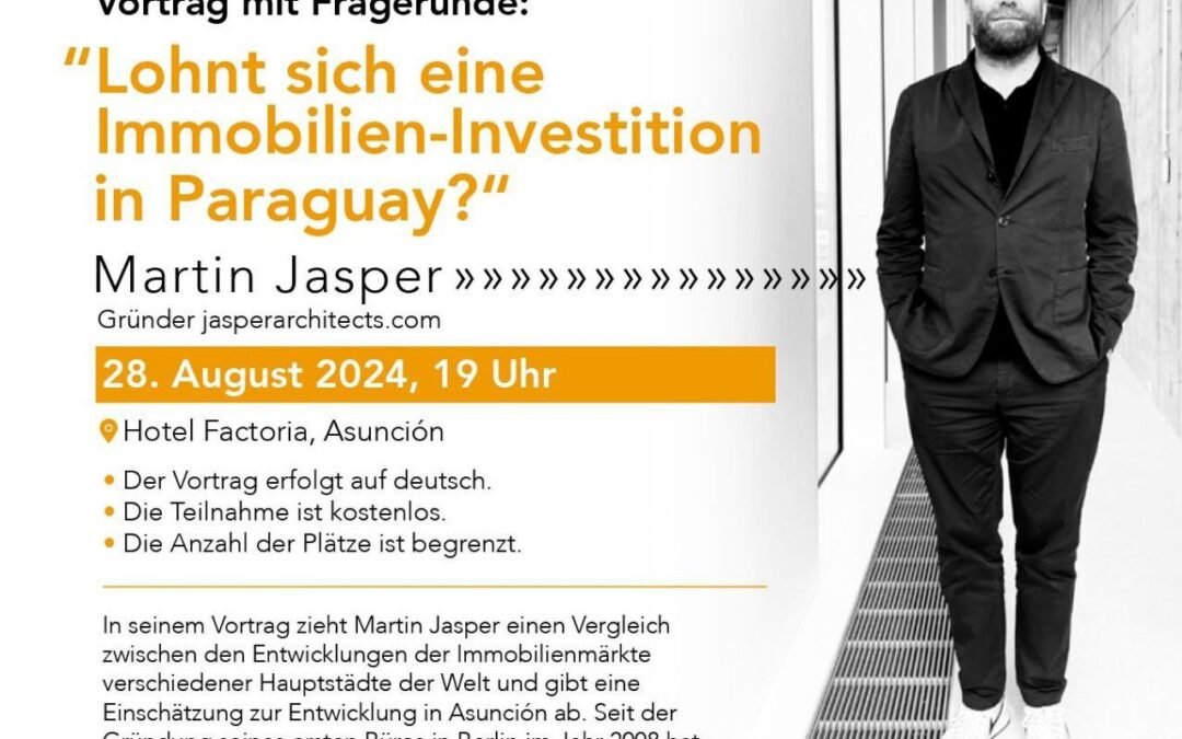 OKiTALK.news – Vortrag mit Fragerunde: „Lohnt sich eine Immobilien-Investition in Paraguay?“ 28.08.2024 – 19 Uhr PY Zeit –