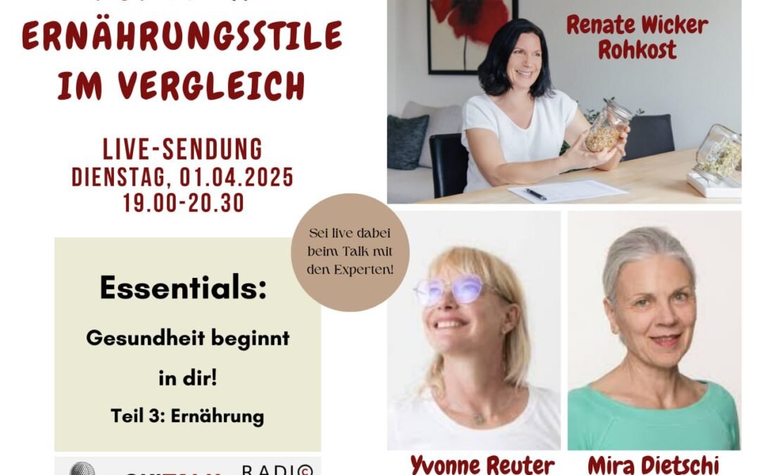 OKiTALK.news – Essentials- Gesundheit beginnt in Dir – Teil 3 Ernährung – 01.04.2025 – 19 Uhr live –